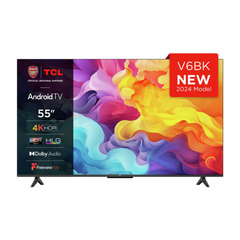 TCL 55V6BK, 55 inch, 4K UHD HDR, Frameless Android TV