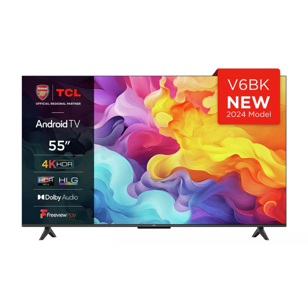 TCL 65V6BK, 65 inch, 4K UHD HDR, Frameless Android TV