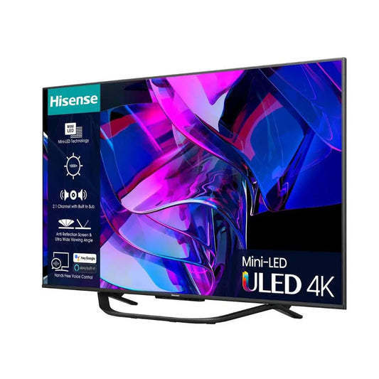 Hisense 65U7KQTUK, 65 Zoll, 4K Ultra HD HDR, Mini-LED, Smart TV