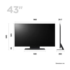 LG 43 Zoll 43UR91006LA Smart 4K UHD HDR LED Freeview-Fernseher