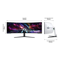 Samsung 57" Odyssey Neo G9 Dual 4K UHD Quantum Mini-LED 240Hz 1ms HDR 1000 gebogener Gaming-Monitor