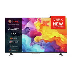 TCL 50V6BK, 50-inch, 4K UHD HDR, Frameless Android TV